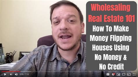 Wholesaling Real Estate 101 How To Make Money Flipping Houses Using No