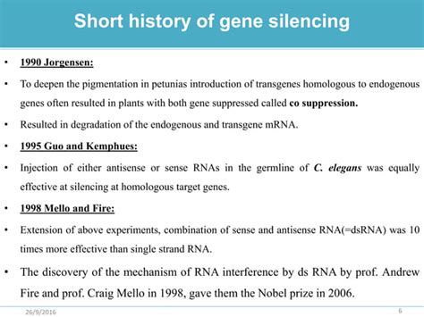 Gene Silencing PPT