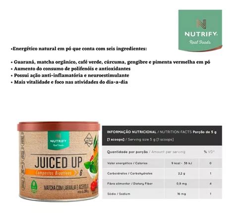 Suplemento En Polvo Nutrify Nutrify Juiced Up Antioxidantes Potenciado