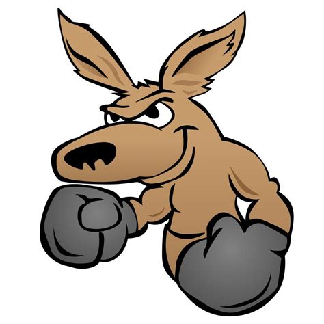 Lindo Canguro Con Guantes De Boxeo Ilustraci N Vectorial Vector