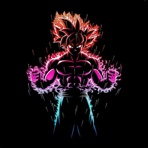 2048x2048 Dragon Ball Z Goku Ultra Instinct Fire Ipad Air Wallpaper Hd