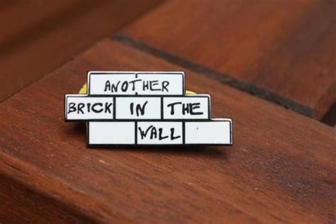 Pink Floyd Another Brick In The Wall Enamel Pin Etsy Brick In The