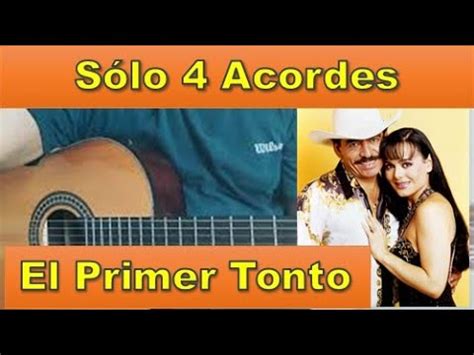 El Primer Tonto de Joan Sebastian en Guitarra con sólo 4 Acordes En