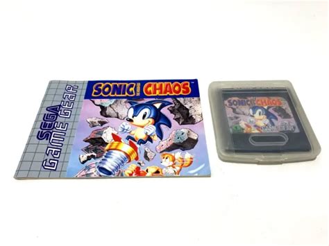 SONIC THE HEDGEHOG Chaos Sega Game Gear Cartouche Notice En Loose EUR