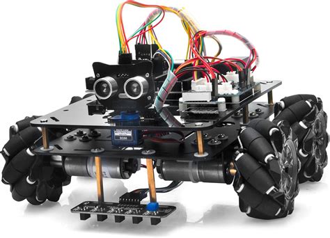 OSOYOO Kit robótico de ruedas mecánicas omnidireccionales para Arduino