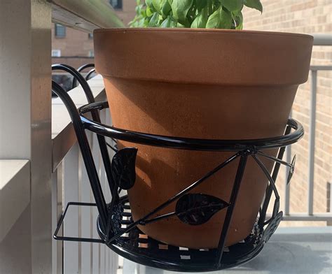 Tosnail 3 Pack 8 Railing Planter Holder Hanging Flower