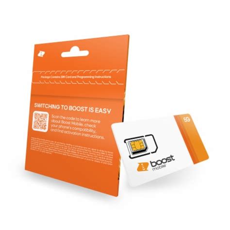 Boost Mobile Preloaded SIM Card (5GB) Data 3 Month, 1 ct - Kroger