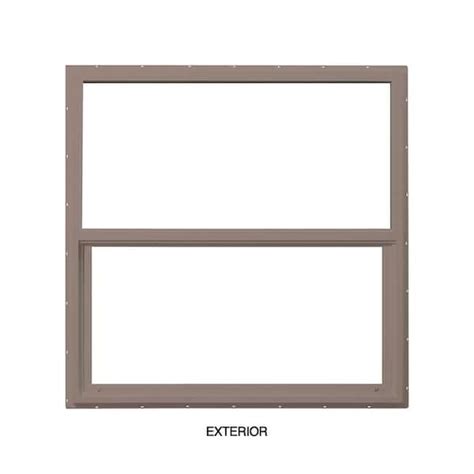 Ply Gem 35 5 In X 35 5 In Select Series Single Hung Vinyl Clay Window With Hpsc Glass With