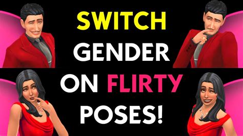 How To Switch Male Female Flirty Portraits The Sims 4 Modding Tutorial Youtube