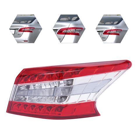 Denest For 2013 2014 2015 Nissan Sentra Tail Light Taillamp Outer Right Passenger Side