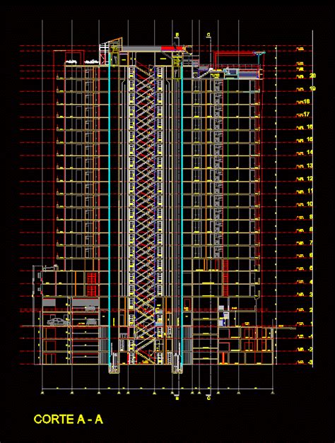 Plano De Edificio Dwg Image To U