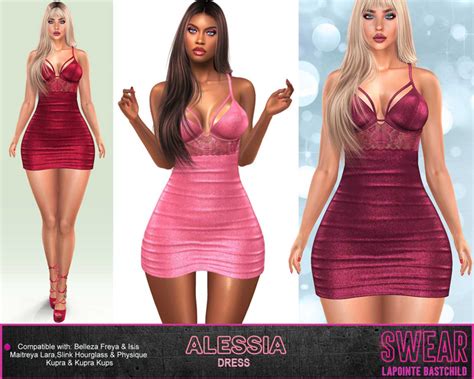 Second Life Marketplace Dress Alessia Mini Dress