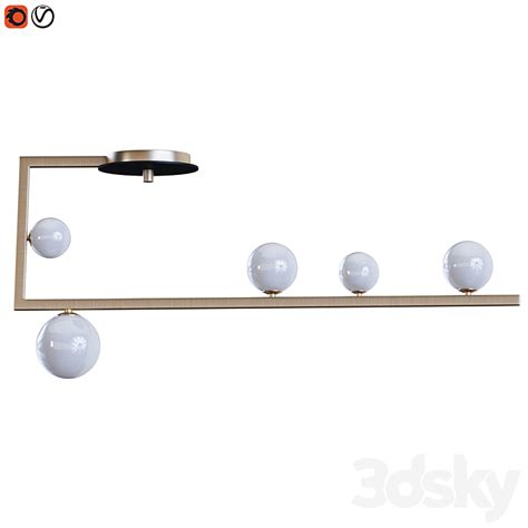 Ideal Lux Birds Pl Led Ceiling Lamp With Glass Spheres Ceiling Lamp