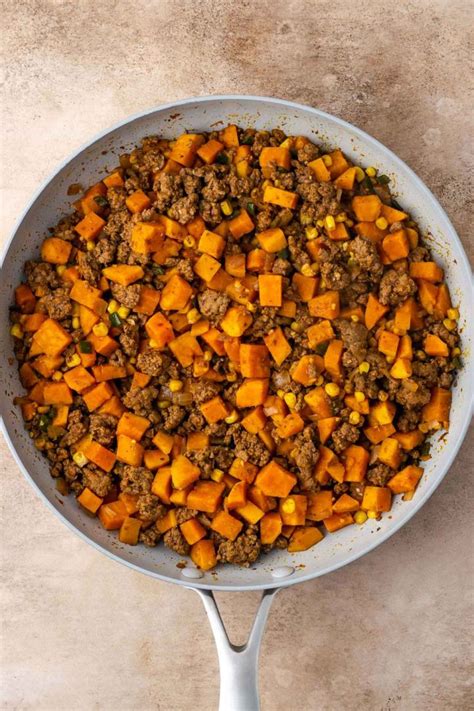 Ground Beef And Sweet Potatoes Skillet Ground Beef Recipes