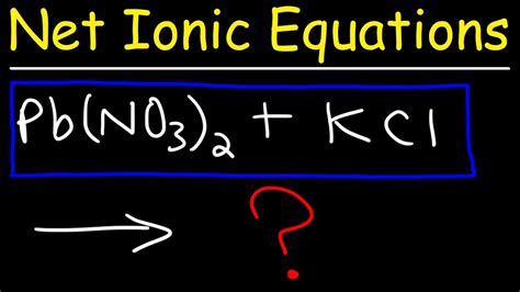 How To Write Net Ionic Equations