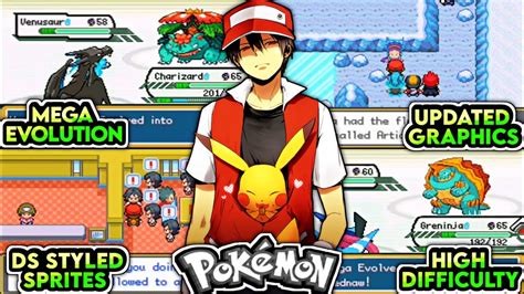 Pokemon Gba Rom Hack With Mega Evolutions Updated Graphics Ash