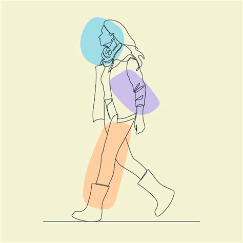 Imágenes De Mujer Caminando Dibujo Descarga Gratuita En Freepik