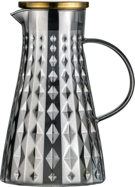 Wasserkaraffe Liter Glas Krug Karaffe Mit Einzigartigem