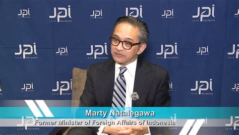 Jpi Peacetalk With Marty Natalegawa Former Minister Of Foreign Affairs