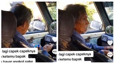 Viral Video Di TikTok Kakek Di Kalideres Yang Bayar Ongkos Angkot