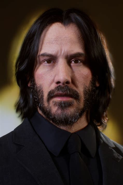 Keanu Reeves John Wick Xgen Photo Texture Portrait Sketches I John