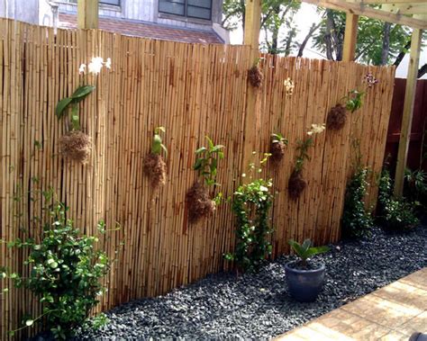 34 Ideas For Privacy In The Garden With A Decorative Bamboo Fence