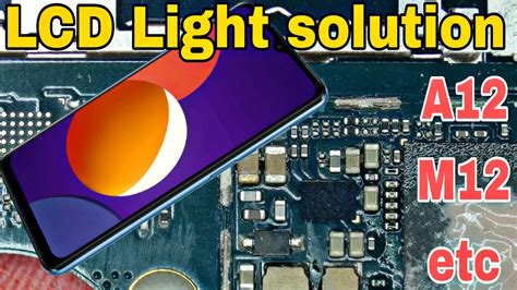 Samsung A12 M12 Display Light Problem Solution Etc YouTube