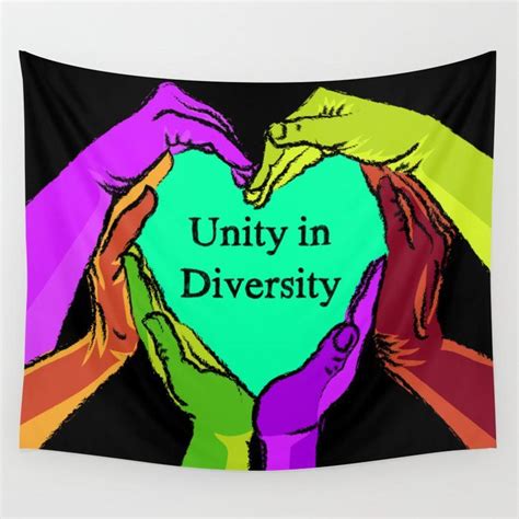 Unity In Diversity Wall Tapestry By Crystaltompkins Small 51 X 60 Unity In Diversity