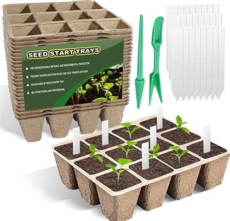 Amazon Cells Seedling Start Trays With Drain Holes Pcs