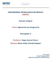 Entregable 2 CALCULO DIANA SAILY Pdf Calculo Integral ENTREGABLE 2