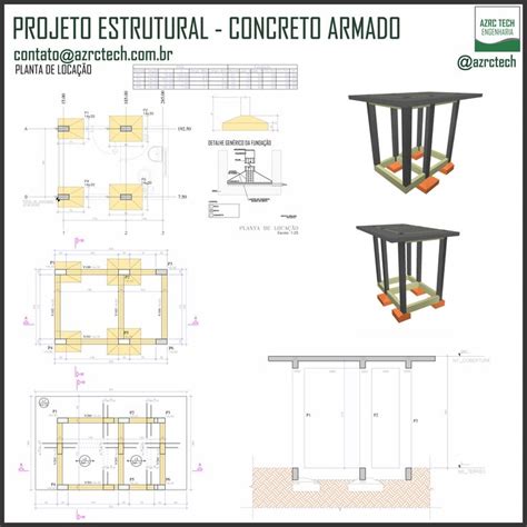 Projeto Residencial Projeto Estrutural Em Concreto Armado Rea