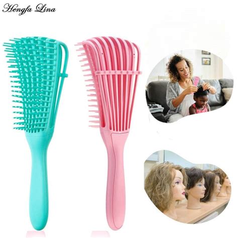 Hengfa Lina Detangling Hair Brush Scalp Massage Hair Comb Detangling Brush For Curly Hair Brush