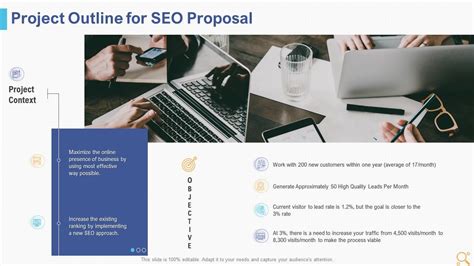 Seo Proposal Template Project Outline For Seo Proposal Presentation Graphics Presentation