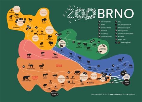 Mapa Zoo Brno