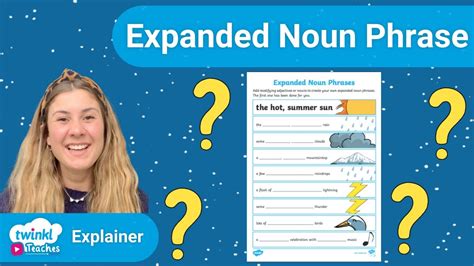 Twinkl Ks1 Expanded Noun Phrases Worksheet Youtube