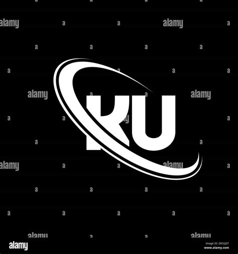 Logotipo de KU Diseño de K U Letra KU blanca KU K U carta de