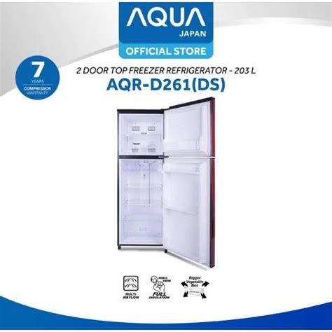 Jual KULKAS AQUA 2 PINTU SERIES AQR D261 Shopee Indonesia