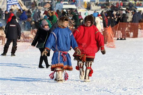 The Traditional Holiday Of Reindeer Herders Of The North In The Russian