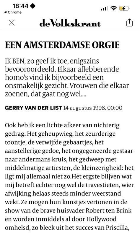 Piet Lekkerkerk On Twitter Rt Kuypersmarieke Gerry Van Der List