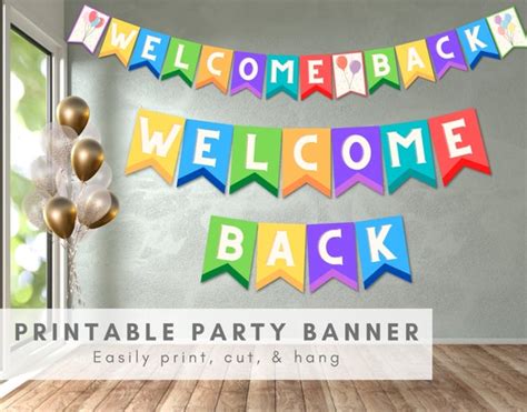 Welcome Back Banner Template