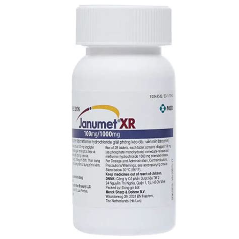 Janumet Xr 100 1000mg Tab 28s Liệu Pháp Hỗ Trợ Chế độ ăn Kiêng