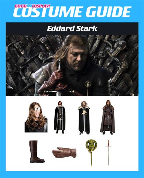 Ned Stark Costume - DIY Eddard Stark Cosplay with Robe & Sword