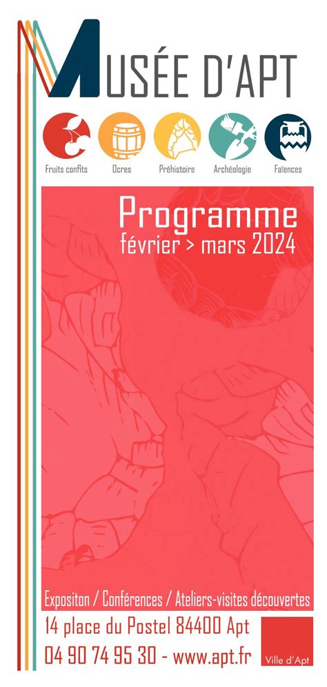 Calaméo Programmation du musée d Apt février Mars 2024