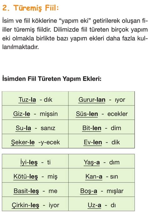 Fiiller Eylemler T Rk E S N F Konu Anlat M Rnekler