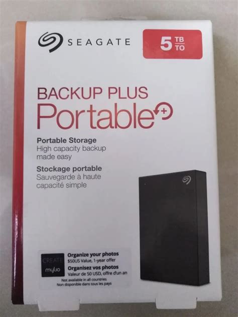 Seagate Backup Plus Portable Tb External Hard Disk Drive Hdd Black