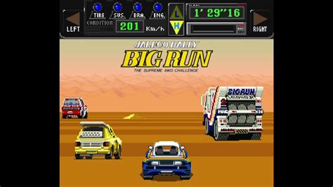 Jaleco Rally Big Run The Supreme 4WD Challenge SNES Longplay YouTube