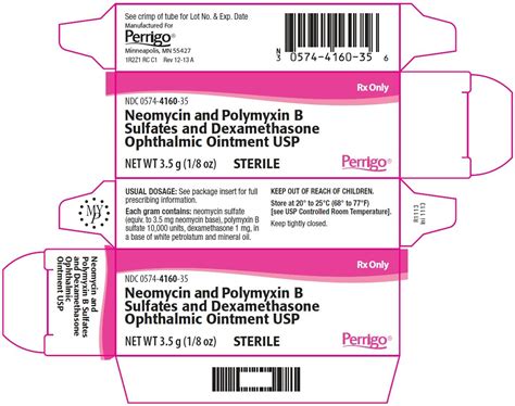 Neomycin Polymyxin B Dexamethasone Ointment Fda Prescribing