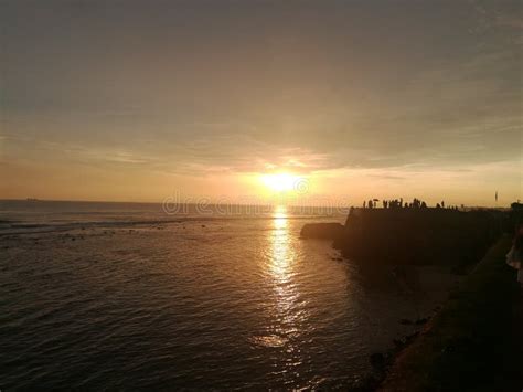 Galle beach at evening stock photo. Image of lanka, beach - 154381344