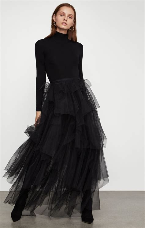 Camber Layered Tulle Maxi Skirt Black Tulle Skirt Outfit Tulle Skirt