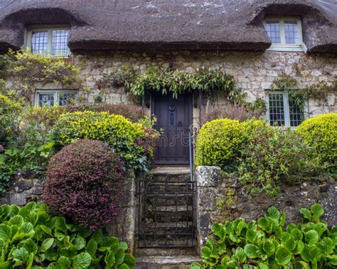 Thatched Cottage In Godshill Isle Of Wight Editorial Photography